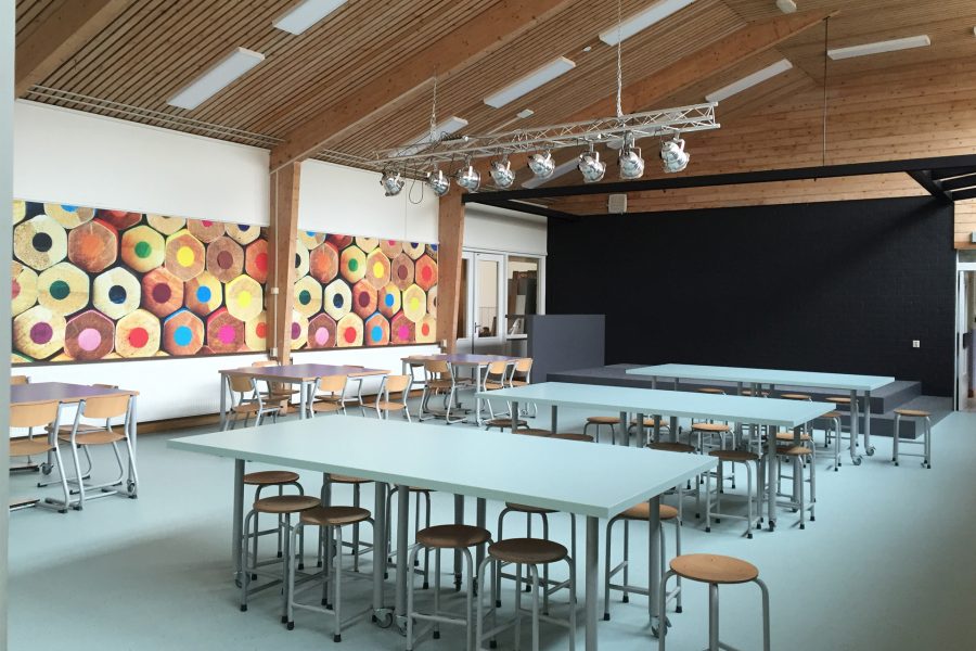 basisschool De Stuifhoek Made restyling aula interieur liggend 02